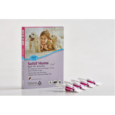 מארז 2/4 יחידות סולטיף הום 1.5-7 קג X/P נגד פרעושים וקרציות