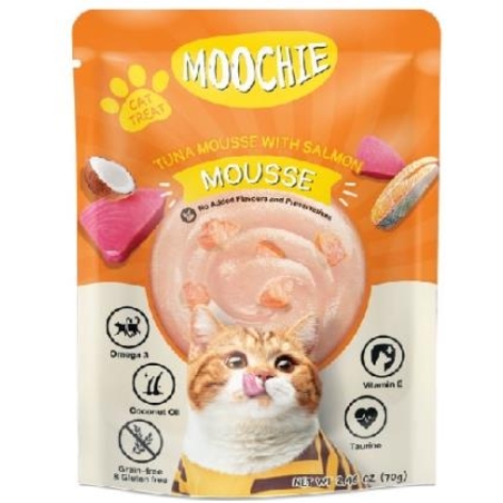 פאוץ מוצ'י לחתול 70 גרם פטה סלמון וטונה