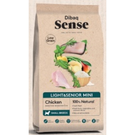 דיבאק סנס מופחת דגנים לכלב מגזע קטן לייט 2 ק