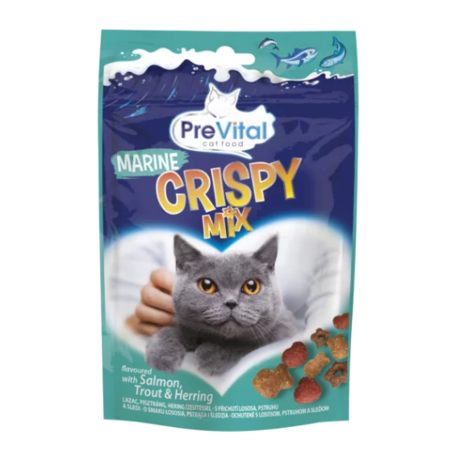 חטיף כריות פרה ויטל PreVital סלמון פורל והרינג 60 גרם