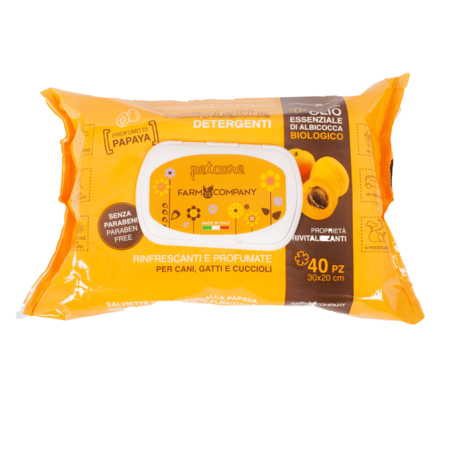 מגבונים טבעיים עם שמן משמש ופפאיה אורגנית