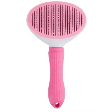 מברשת פטנט להסרה והפחתת נשירה ורודה