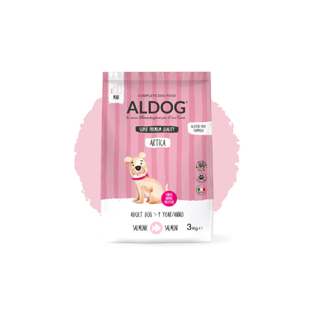 אלדוג מונופרוטאין ארטיקה סלמון ואורז לגזע קטן 3 ק
