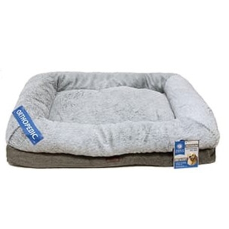 מיטה אורטפדית אפורה מידה L