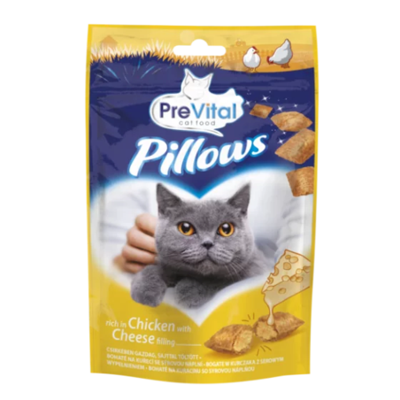 חטיף כריות פרה ויטל PreVital עוף במילוי גבינה 60גרם