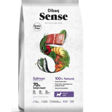 דיבאק סנס נטול דגנים מיני סלמון 6 קג לכלב מגזע קטן