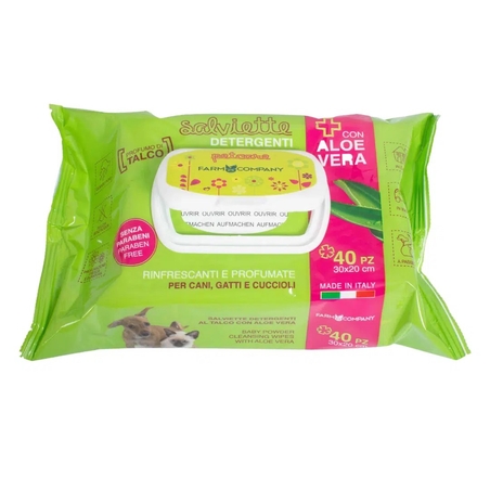 מגבונים טבעיים עם טלק ואלוורה