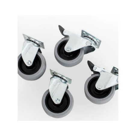 סט גלגלים תקני לכלובי BRACCO (מידות 4-8)