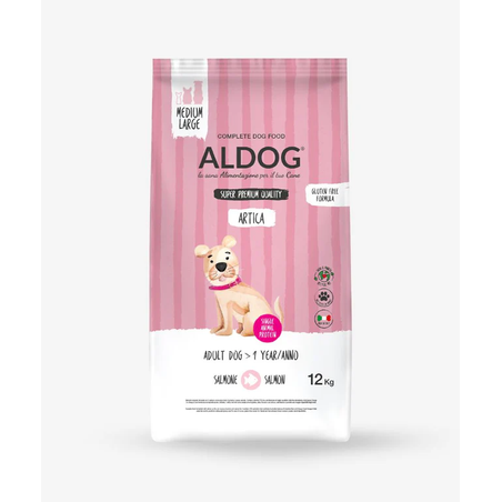 אלדוג מונופרוטאין ארטיקה סלמון לגזע בינוני\גדול 12 ק
