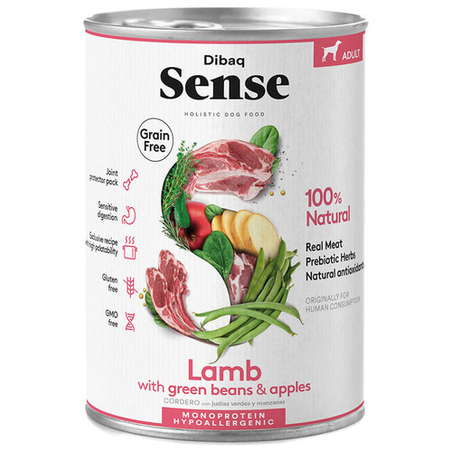 שימורי דיבאק סנס כבש לכלב 380 גרם Sense