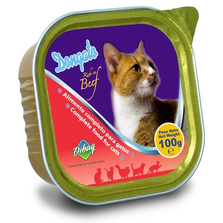 דון גאטו מעדן בקר לחתול 100 גרם