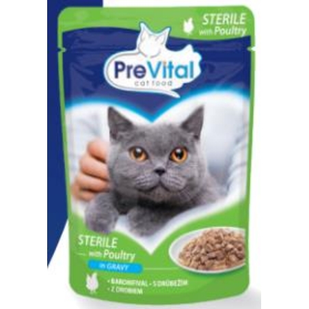 פאוץ 100 גרם סטרילייז עוף ברוטב פרהויטאל