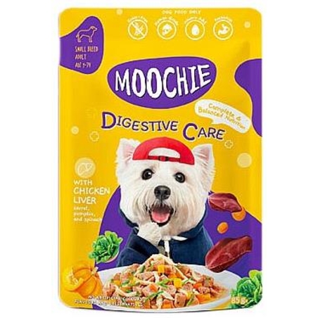מוצ'י לכלב 85 גרם פטה כבד עוף לתמיכה במערכת העיכול מוס Moochie