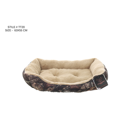 מיטה פרוותית מעוצבת שמנת M