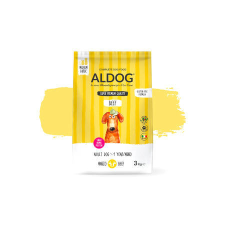 אלדוג מונופרוטאין בקר לגזע בינוני\גדול 3 ק