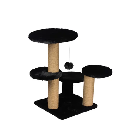 מתקן גירוד שחור לחתול גובה 71