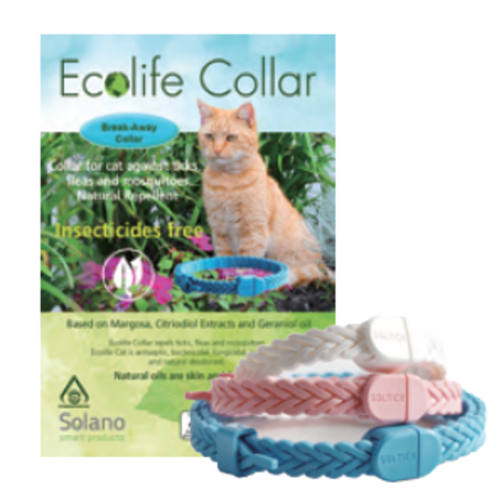 קולר אקולייף טבעי לחתול ECOLIFE