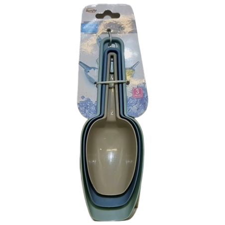 סט 3 כפיות שקילה מפלסטיק