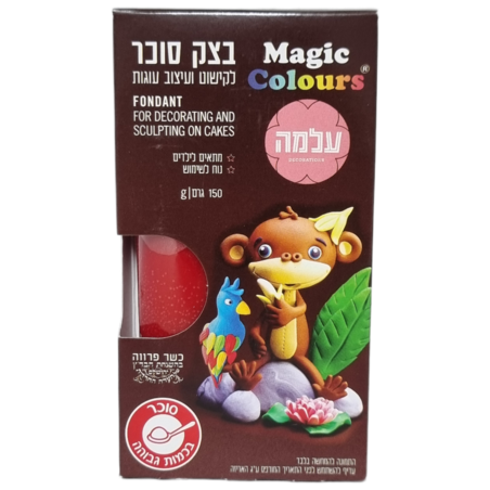 בצק סוכר אדום 150 גרם