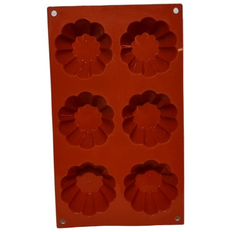 תבנית סיליקון למאפינס 6