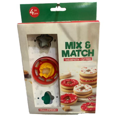 גלגלת עוגיות 8 צורות מתחלפות בקופסה 3724