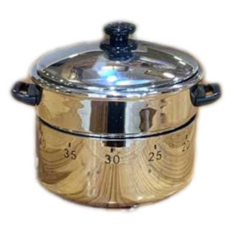 טיימר מכני סיר כרום 60 דקות