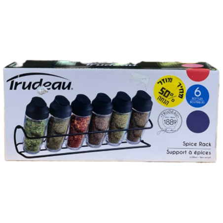 מתקן תבלינים שוכב 6 צנצנות רוסו