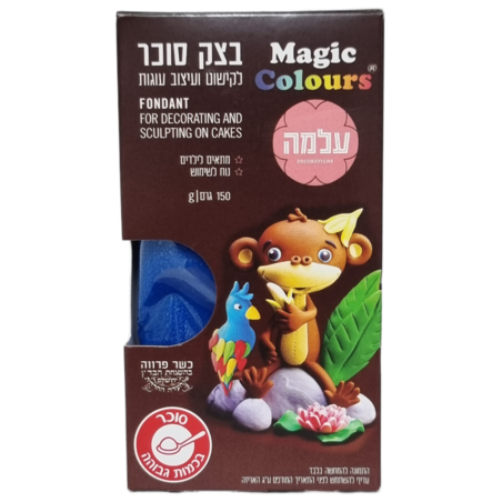 בצק סוכר כחול 150 גרם