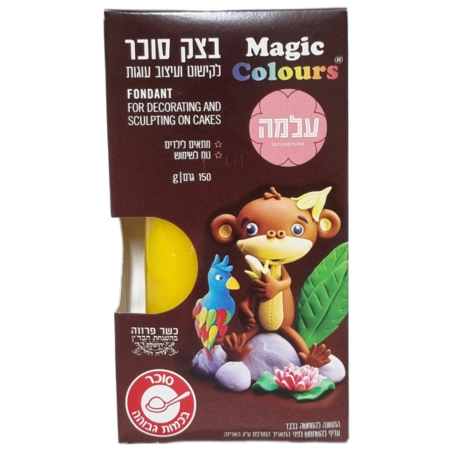 בצק סוכר צהוב 150 גרם