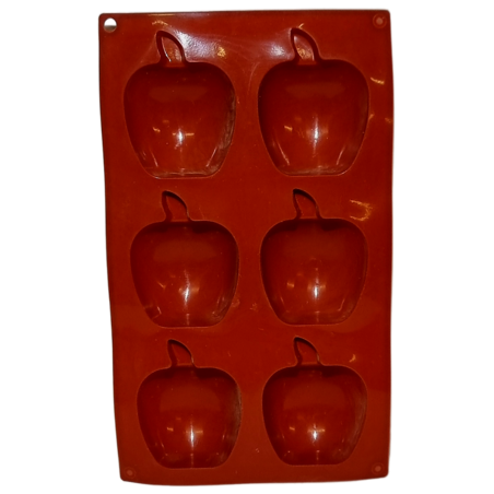 תבנית סיליקון 6 שקע תפוח
