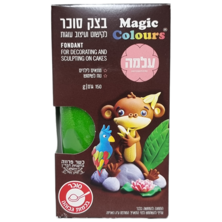 בצק סוכר ירוק 150 גרם