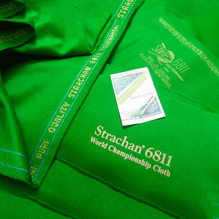 בד סנוקר תחרותי 611 STRACHAN תוצרת אנגליה רוחב 2 מ' ירוק סטראכן