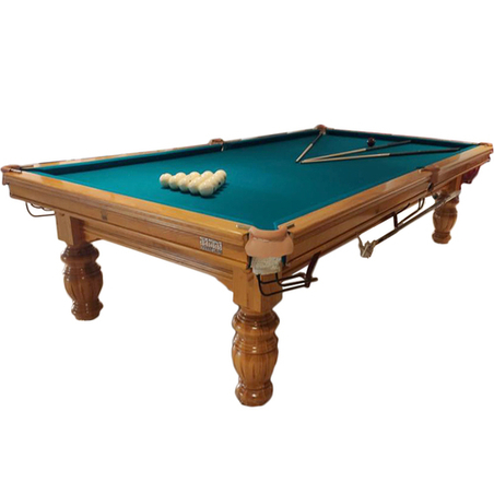 שולחן סנוקר מקצועי 8 פיט CROWN עץ טבעי קראון