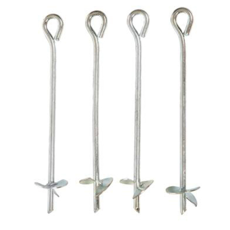 4 יתדות לקיבוע טרמפולינות ומתקני חצר קנדה