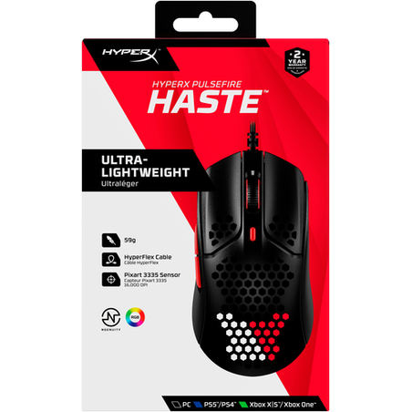 HyperX Pulsefire Haste Black-Red