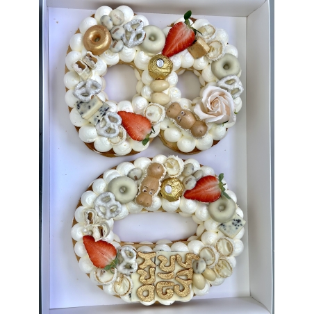 עוגת מספרים 80