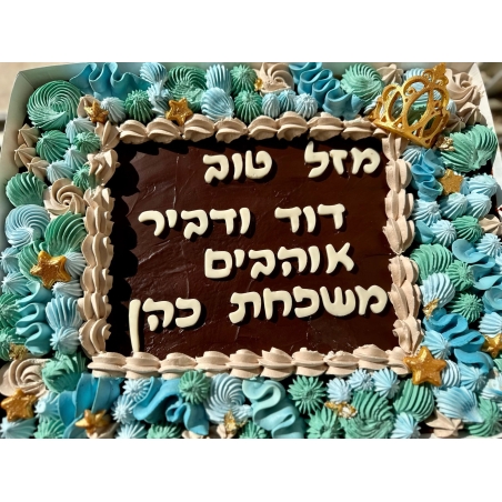 עוגת גן גווני טורקיז