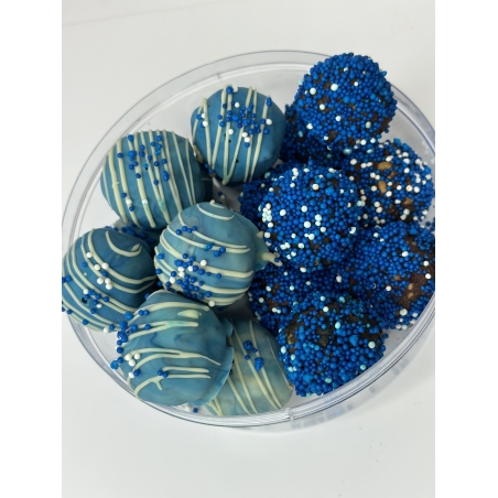 כדורי שוקולד כחול לבן