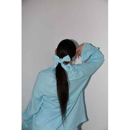 hair bow Baby blue