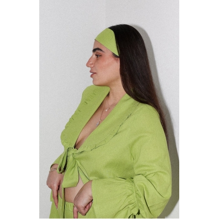 hair bow Lime