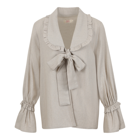LUNNA Linen Blouse sand