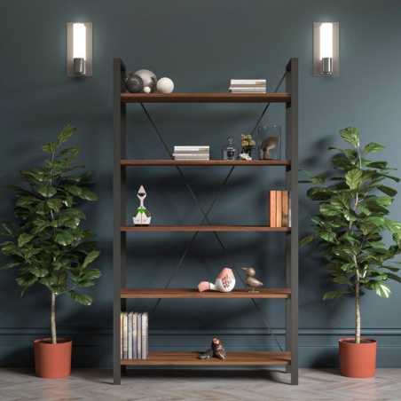 ספריה קלאסית ברוחב 70 דגם דניז DENIZ חום WALNUT