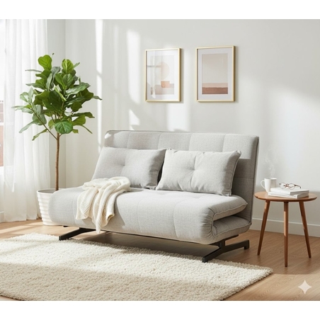 ספת אירוח נפתחת למיטה זוגית דגם דאבינו DEVINO אפור בהיר