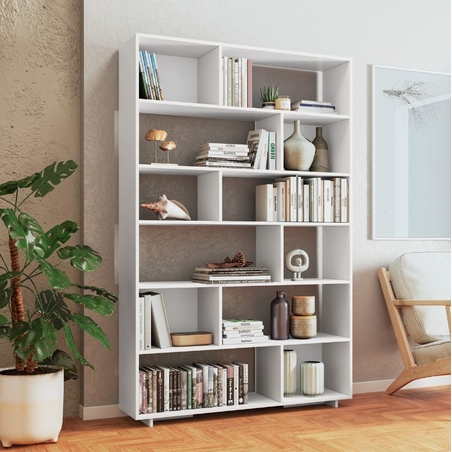 כוורת כוננית מדפים רוחב 120 דגם לופט LOFT XL לבן