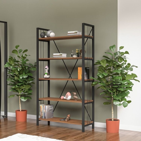 ספרייה קלאסית ברוחב 70 דגם אפטליה חום WALNUT