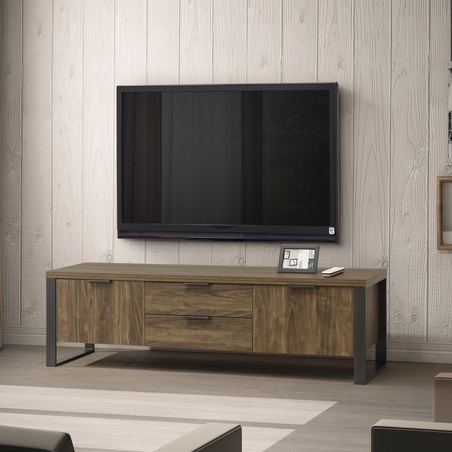 מזנון לסלון מעוצב ברוחב 150 רגלי סיכה דגם לולה אגוז