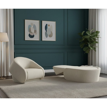 כורסא מעוצבת נפתחת למיטת יחיד דגם פוסטיגה POSTIGA בז'