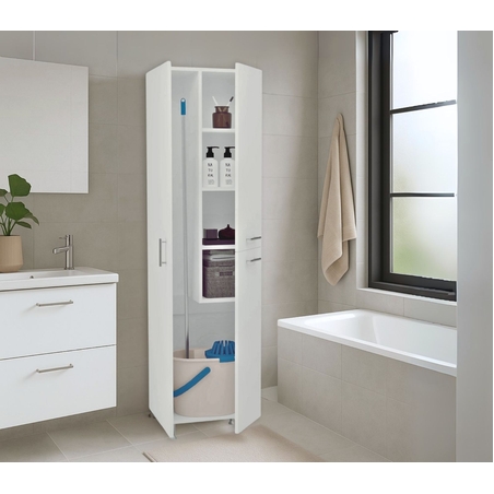 ארון שרות עם מקום אחסון למגב/מטאטא ודלי דגם אביעד AVIAD