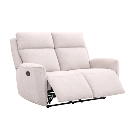 ספה דו מושבית מבד עם 2 הדומים נשלפים דגם פיראוס אופווייט