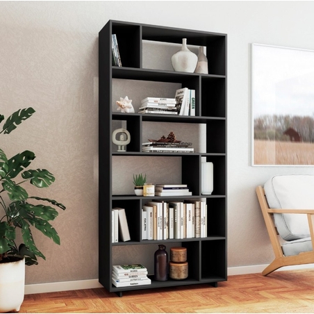 כוורת כוננית מדפים רוחב 90 דגם לופט LOFT שחור